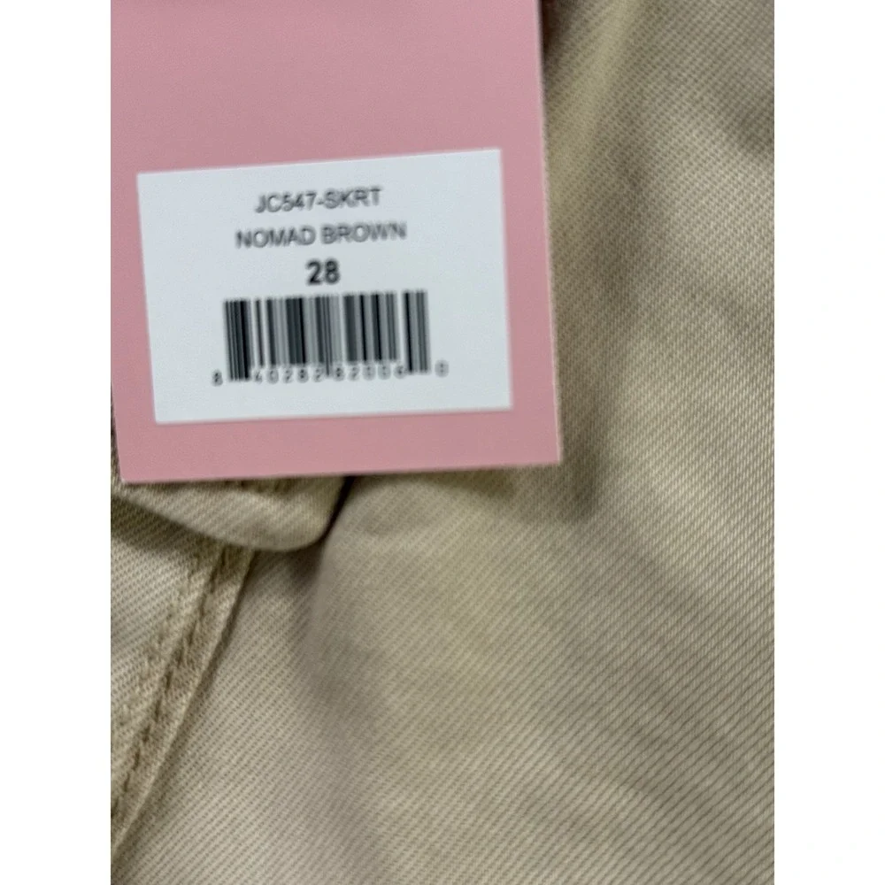 Juicy Couture Cargo Mini Skirt Belted Nomad Brown Khaki NWT Women's 28